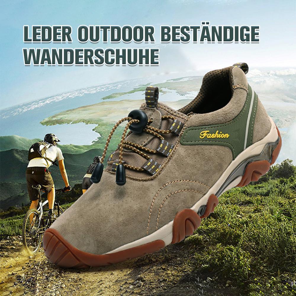 Blaudonau- Herren Leder Outdoor Rutschfeste Wanderschuhe