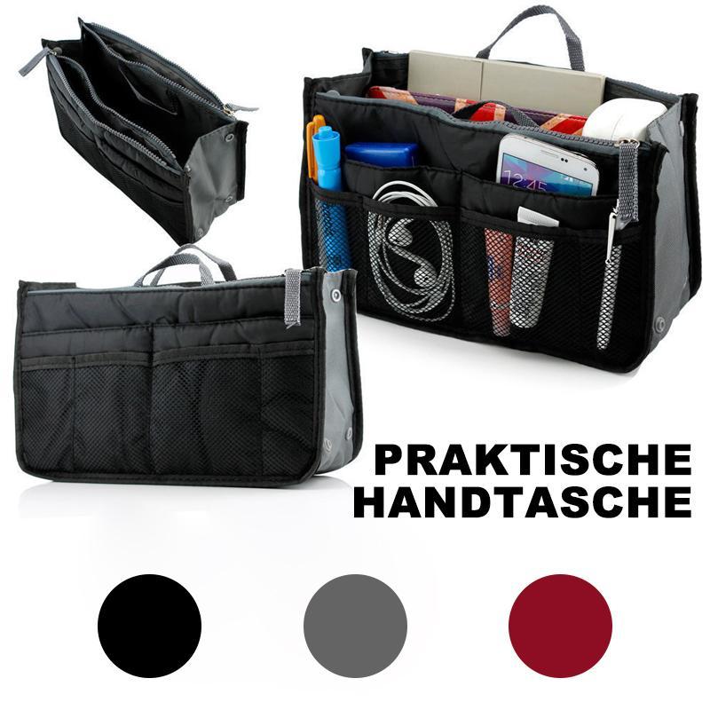 Blaudonau- Frauen Tasche praktische Handtasche Geldbörse Nylon Dual Organizer Insert Cosmetic Lagerung