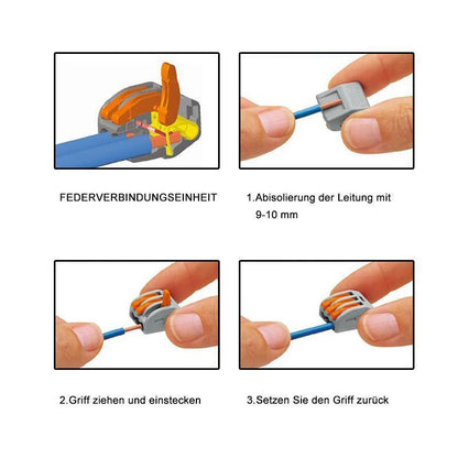 Blaudonau- Universal-LED-Kabelstecker für die schnelle Verkabelung(10 Pcs)