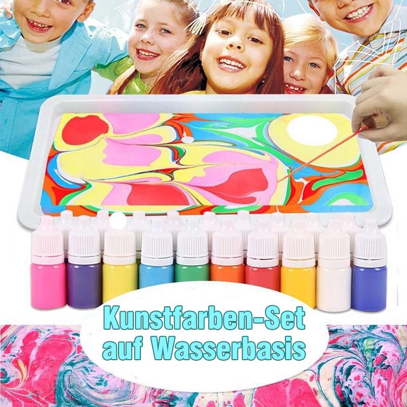 Blaudonau- Kunstfarben-Set auf Wasserbasis