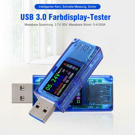 Blaudonau- Farbbildschirm Digitaler voltmeter Amperemeter USB Ladegerät Tester Multimeter