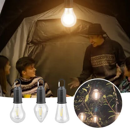 Blaudonau- 2023 Retro Neues Outdoor Camping Typ-C-Lade-Glühbirnenlicht