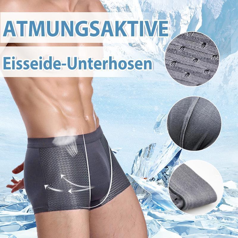 Blaudonau- Atmungsaktive Eisseide-Unterhosen Herren Wabenlüftungsdesign