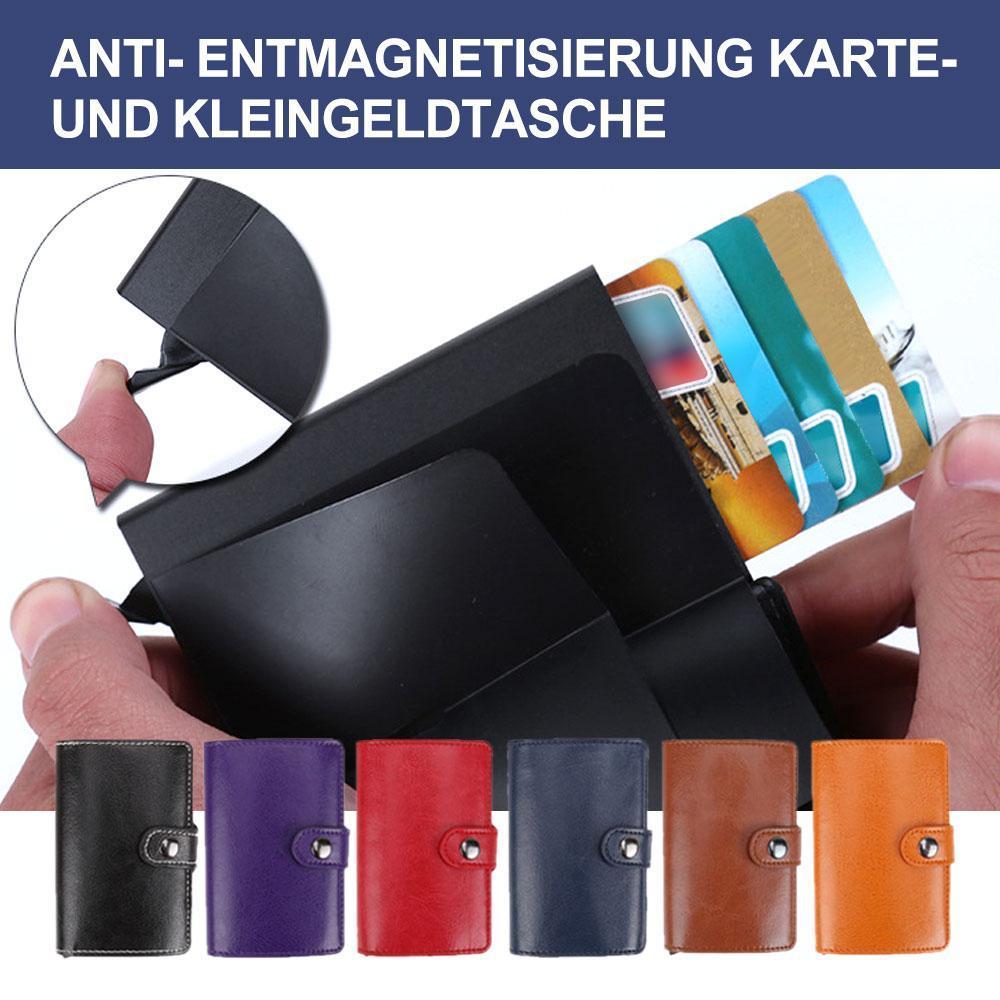 Blaudonau- Praktische Anti- Entmagnetisierung Karte- und Kleingeldtasche