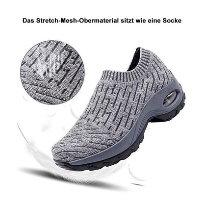 Blaudonau- Damen Bequeme Gestrickte Rutschfeste Sportschuhe