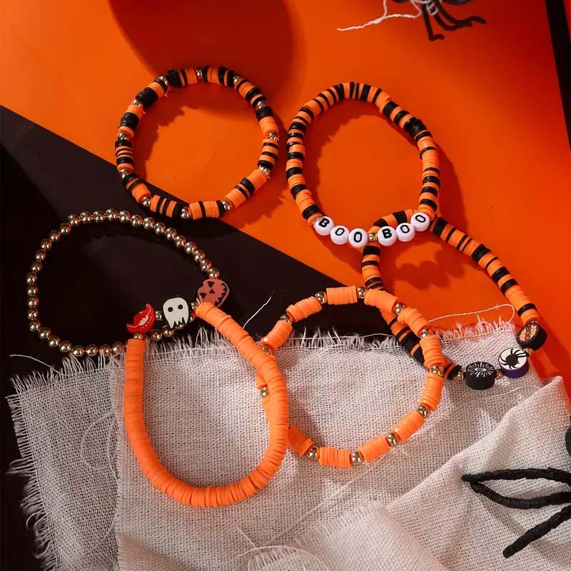 Blaudonau- 7-teiliges New Ambiance Halloween-Armbandset