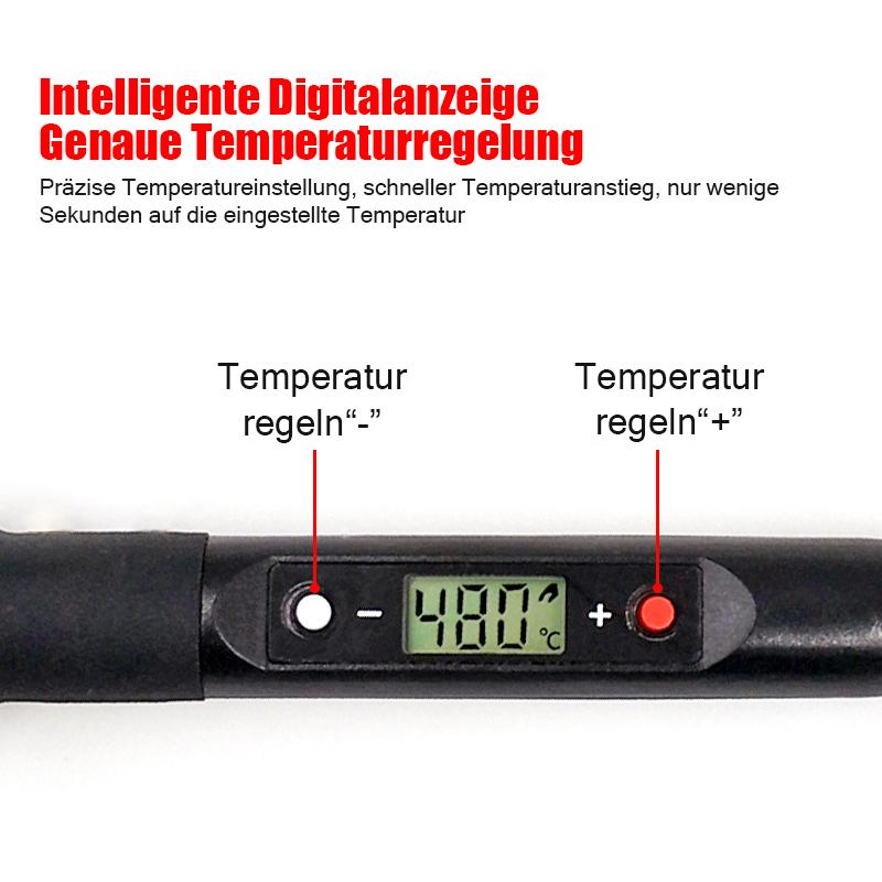 Blaudonau- 800W Digitalanzeigethermostat elektrisches Bügeleisen