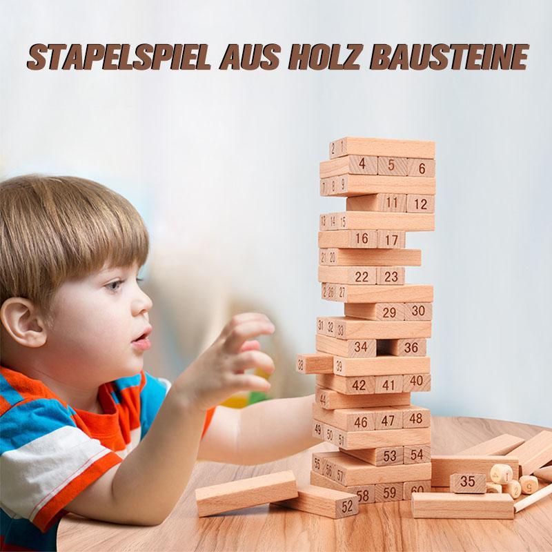 Blaudonau- Holz Bausteine Stapelspiele