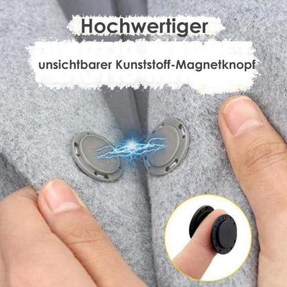 Blaudonau- Hochwertiger unsichtbarer Kunststoff-Magnetknopf, 5 Stück