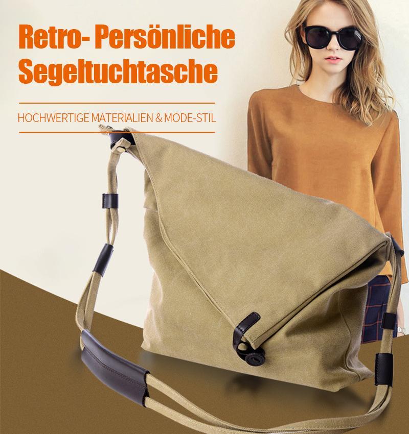 Blaudonau- Modische literarische retro Segeltuchtasche