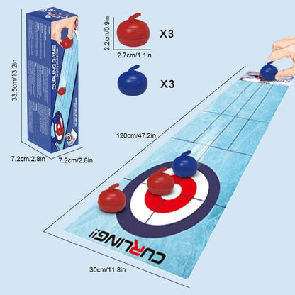 Blaudonau- Brettspiel Curling Spielset