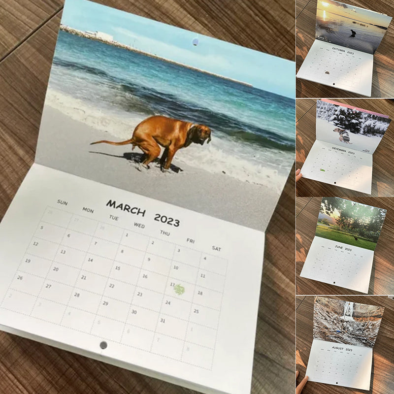 Blaudonau- Lustiges Kalendergeschenk - Kackender Hundekalender