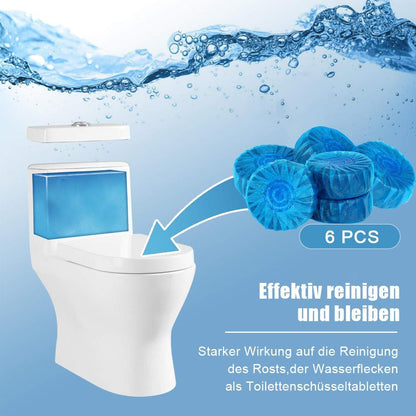 Blaudonau- Automatisches Toilette Reinigungsstück, 6 PCS