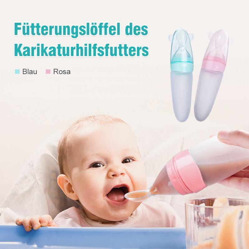 Blaudonau- Löffel Flasche, Baby Fütterung Hilfsmittel