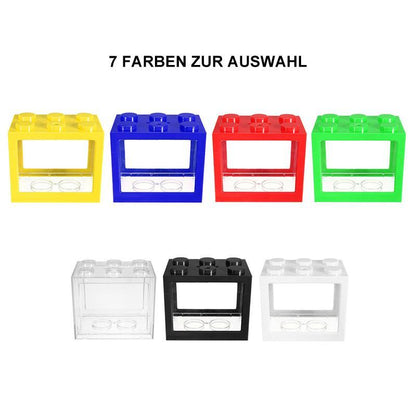 Blaudonau- Buntes klares Mini-Aquarium-Aquarium-LED-Licht-Büro-Desktopverzierungs-Dekor