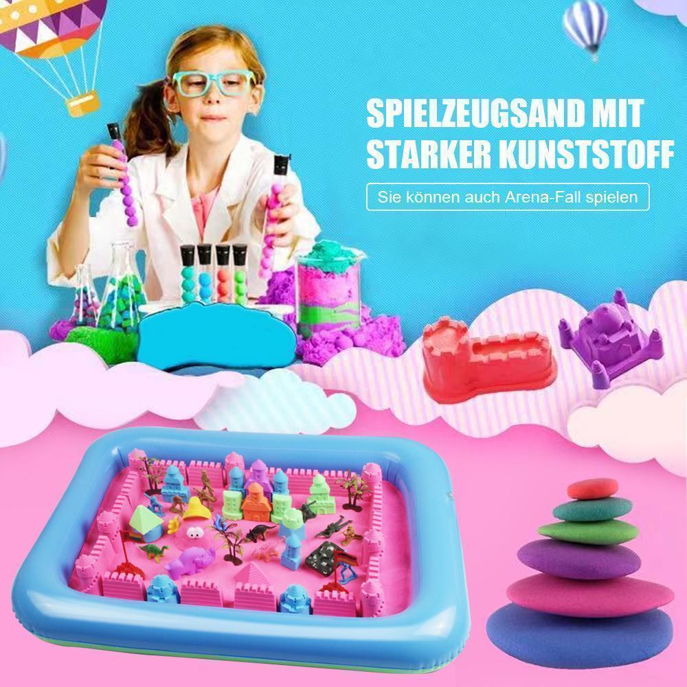 Blaudonau- Sandspielzeug mit starker Plastizität und guter Dehnbarkeit 2kg(4 Farbe)