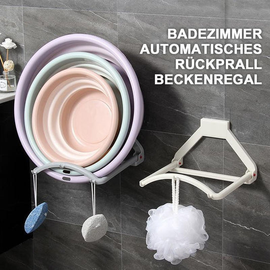 Blaudonau- Badezimmer Automatisches Rückprall Beckenregal