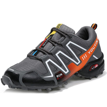 Blaudonau- Herren Outdoor Traillaufschuhe für Wanderer grau