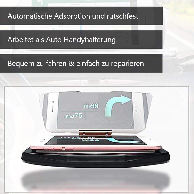 Blaudonau- Auto Handyhalterung mit Navigation-Projektor & kabelloses Aufladen