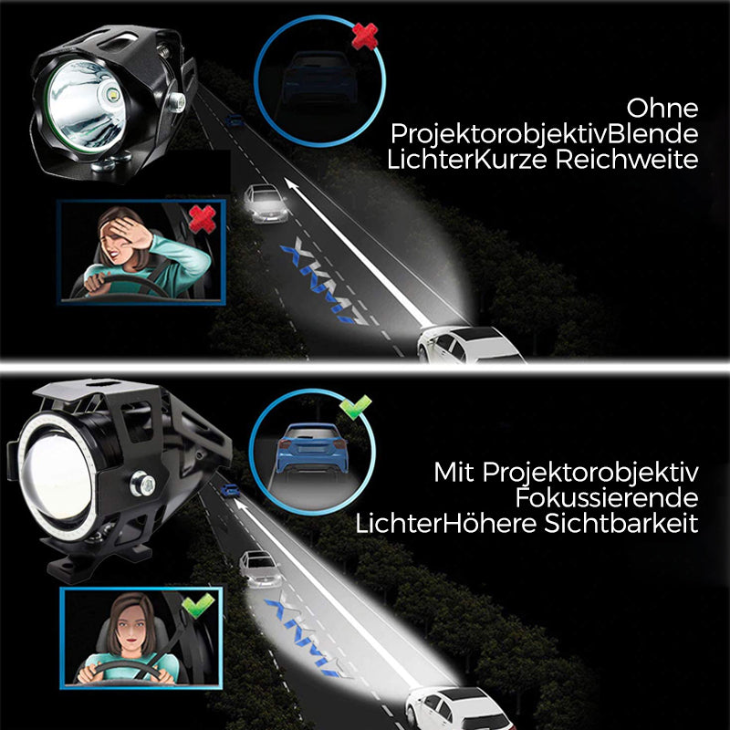 Blaudonau- 💡💡Motorrad-Fahrlicht LED-Hilfslicht