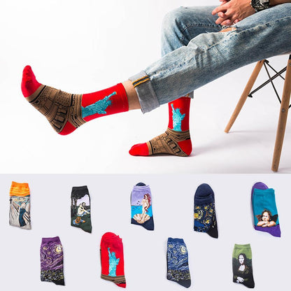 Blaudonau- Klassische Kunst Socken, Unisex