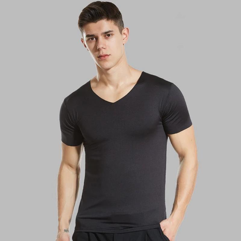 Blaudonau- Ice Silk Schnelltrocknendes T-Shirt schwarz