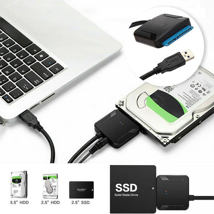 Blaudonau- USB 3.0 bis 2.5 / 3.5 "SATA III Festplattenadapter