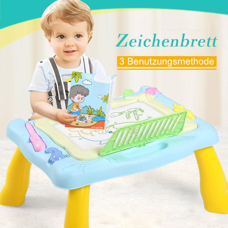 Blaudonau- Tragbarer multifunktionaler magnetischer Kinder-Zeichenbrett-Tisch