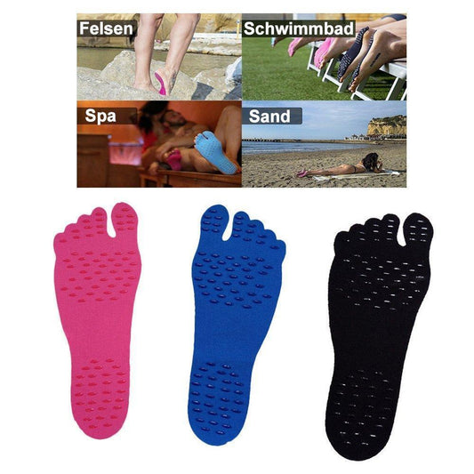 Blaudonau- Barfuß Strand unsichtbare Polster Schuhe, 3 Paar