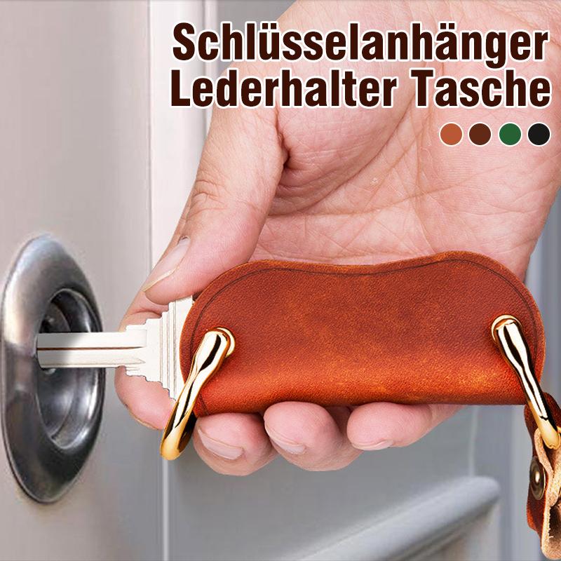 Blaudonau- Schlüsselanhänger Lederhalter Tasche