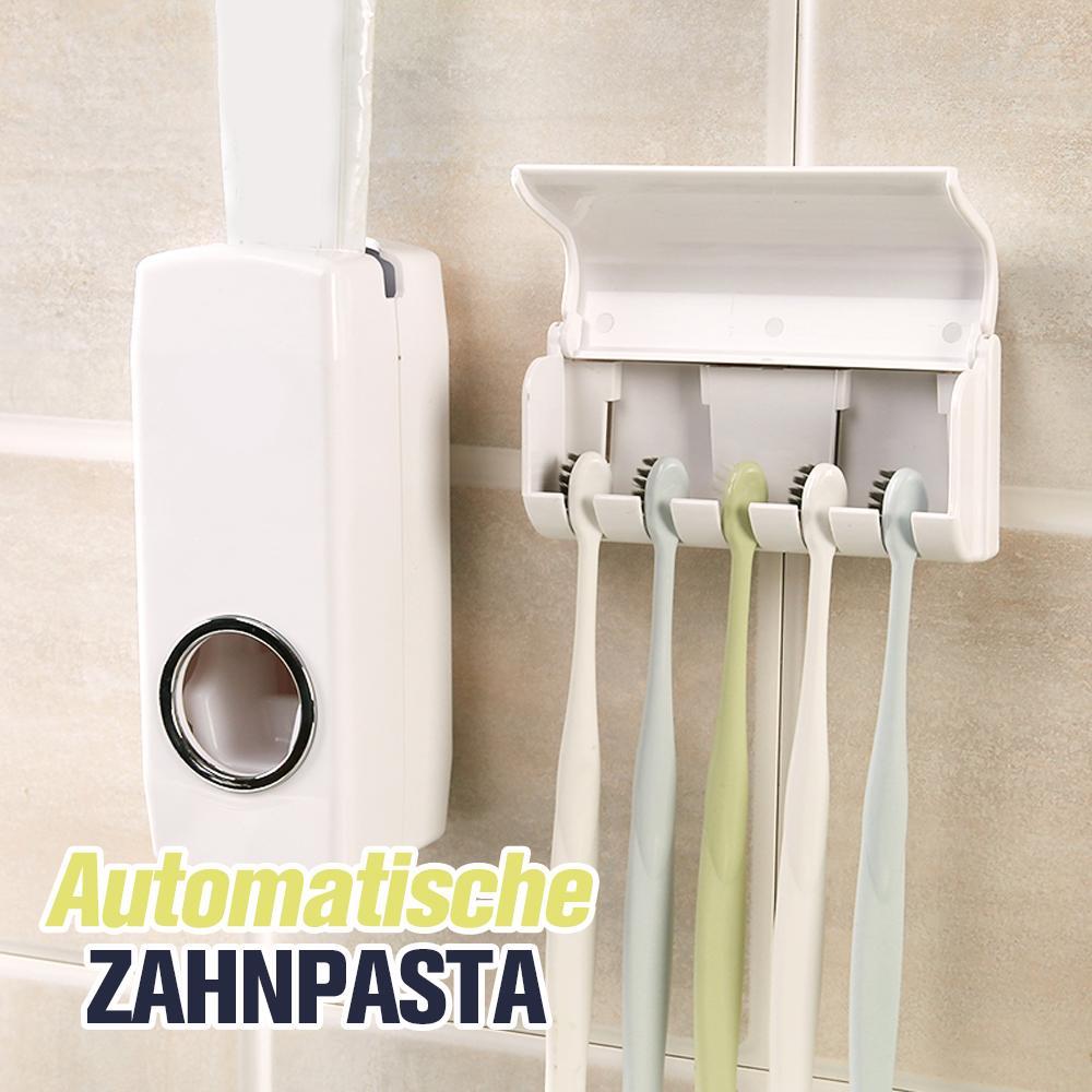 Blaudonau- Automatischer Zahnpaster-Spender und Zahnbürstenhalter Set