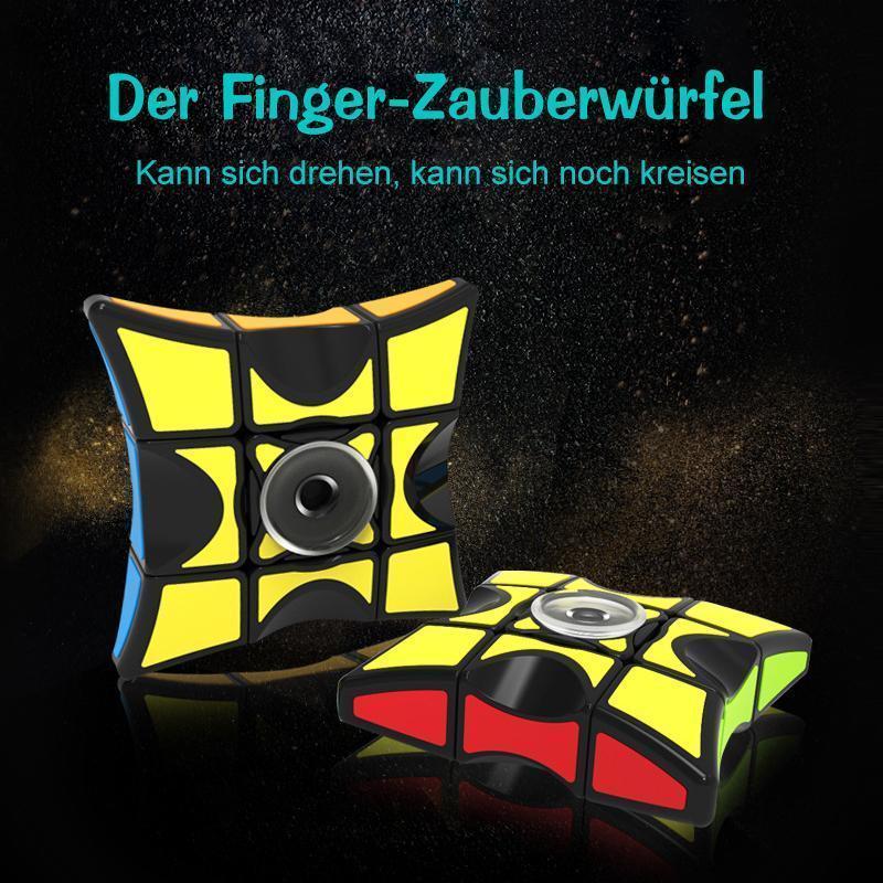 Blaudonau- 2-in-1 Finger-Zauberwürfel & Fidget Spinner Marine