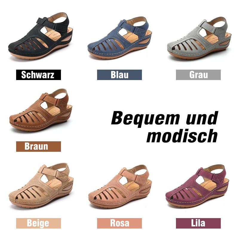 Blaudonau- Damen Sommer runde-Zehen Sandalen