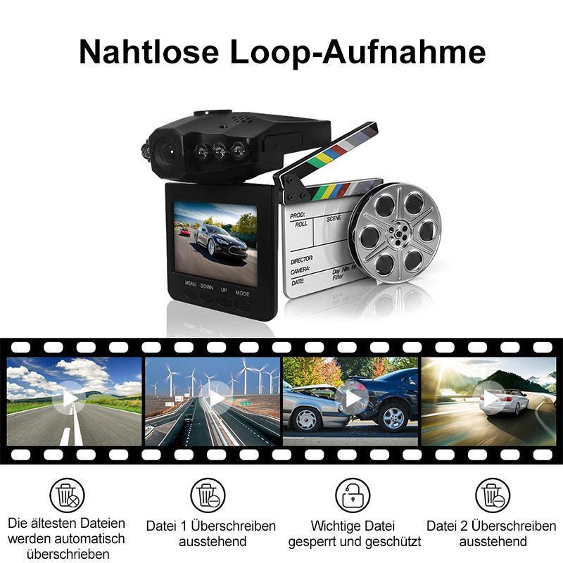 Blaudonau- Auto-DVR, Dashboard-Kamera, Autorecorder / Verkehrs-Dashboard-Camcorder-Loop-Aufnahme-Keine Karte