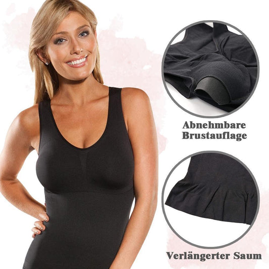 Blaudonau- Damen Shapewear Tops mit BH Pad