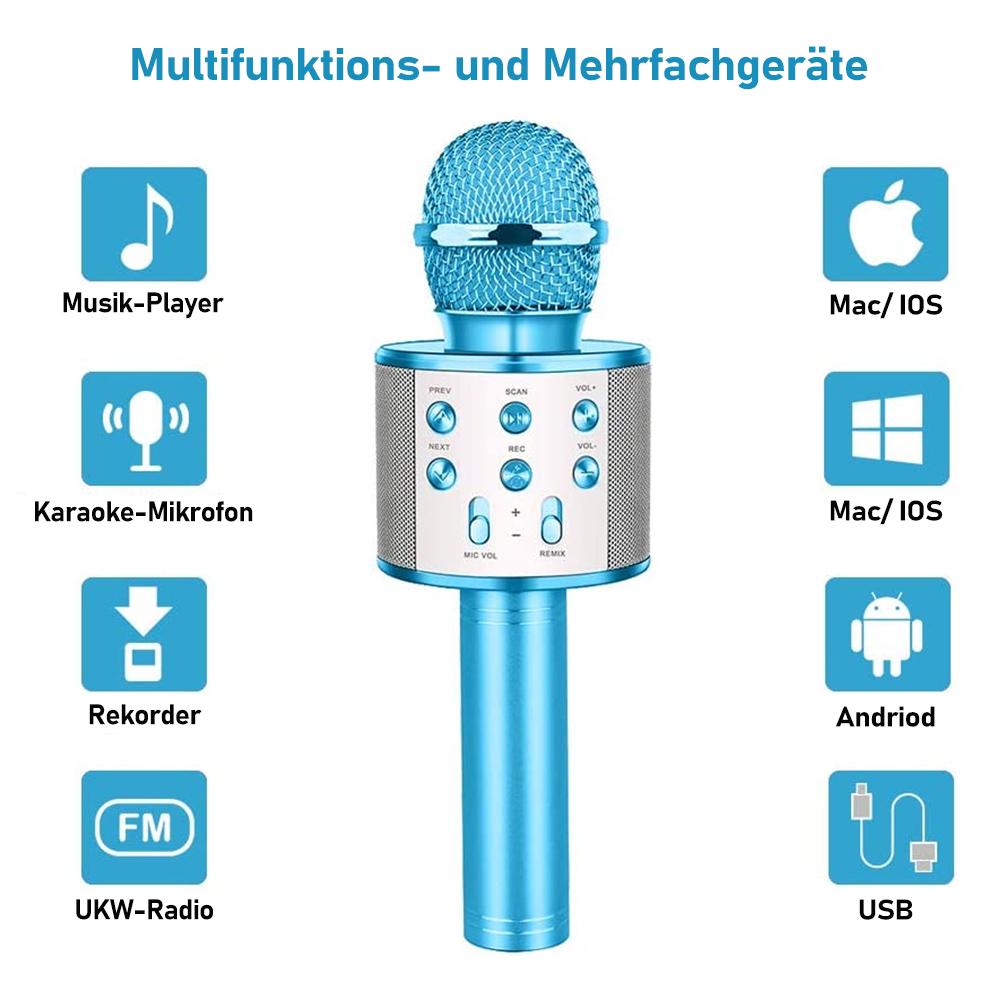 Blaudonau- Drahtloses tragbares Bluetooth Mikrofon