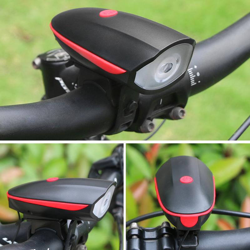 Blaudonau- 2- in- 1 Fahrrad USB Horn Frontleuchte