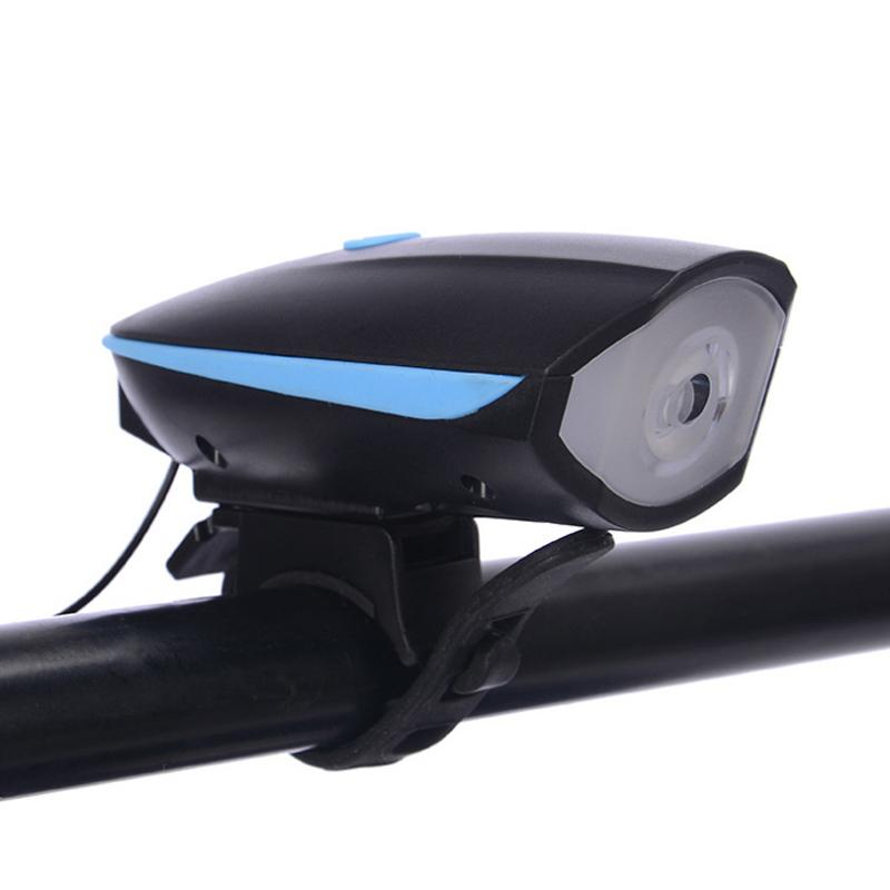 Blaudonau- 2- in- 1 Fahrrad USB Horn Frontleuchte