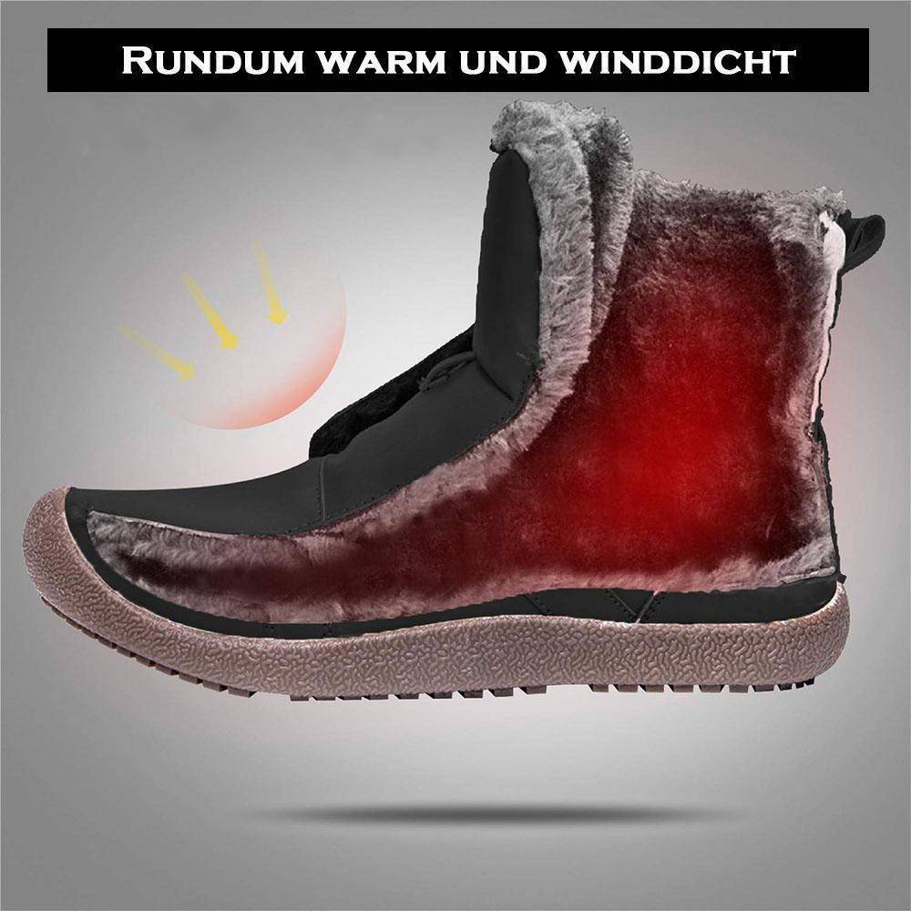 Blaudonau- Wasserdichtes Outdoor Pelz gefütterte Winter warme hoche Schuhe