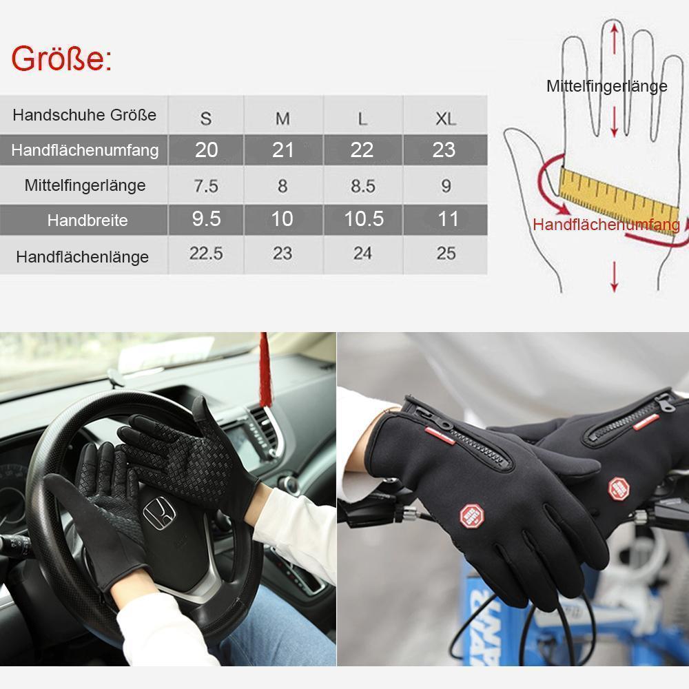 Blaudonau- Engeliebe Premiume warme winddichte wasserdichte Touchscreen Handschuhe Unisex