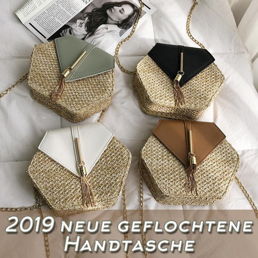 Blaudonau- 2019 neue geflochtene Handtasche