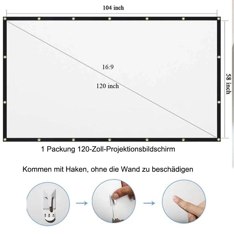 Blaudonau- 2020 NEU Tragbarer riesiger Outdoor-Filmbildschirm