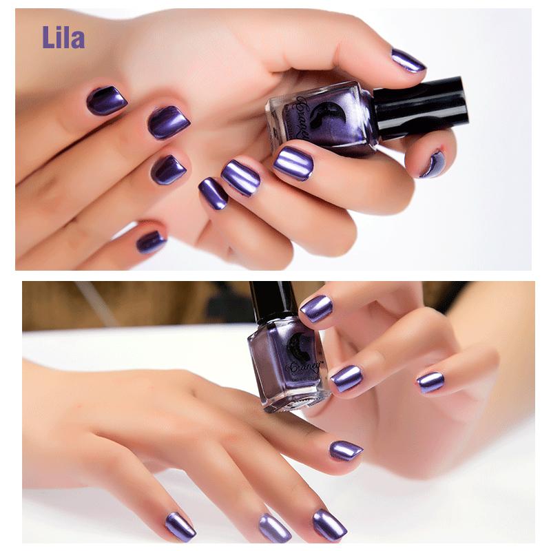 Blaudonau- Glamouröser Spiegel Nagellack lila