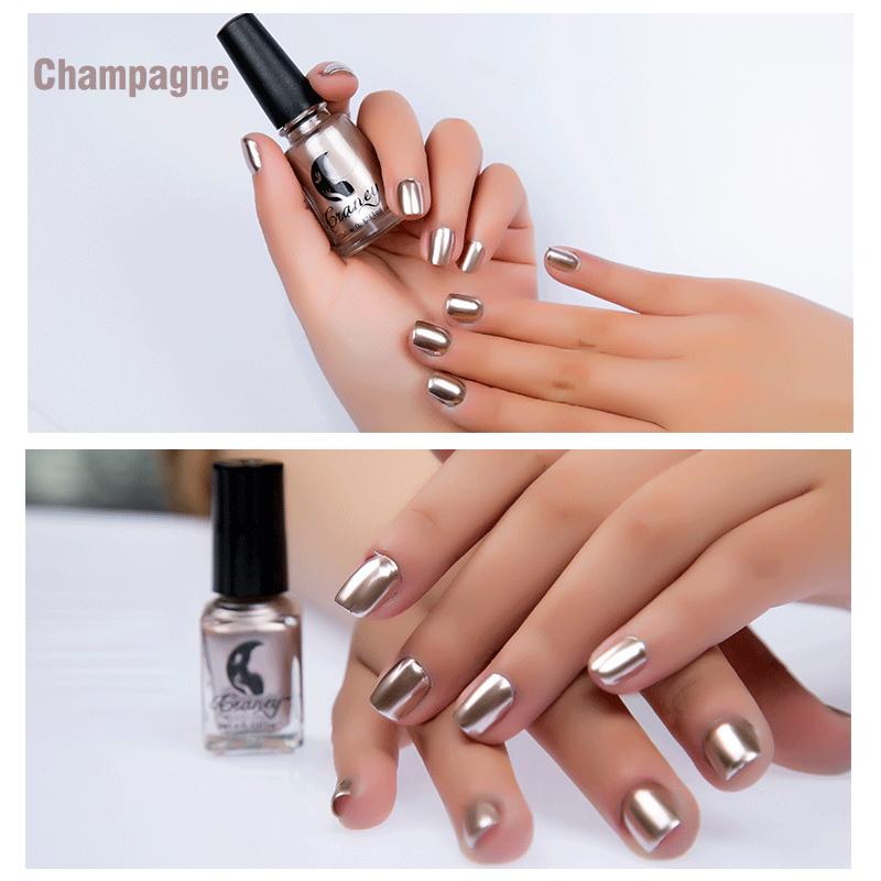 Blaudonau- Glamouröser Spiegel Nagellack champagne