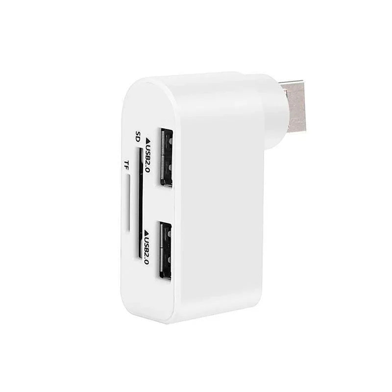 Blaudonau- 4-in-1 drehbarer USB-Hub