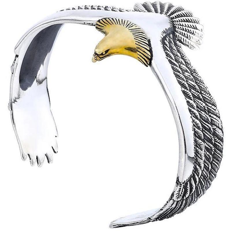 Blaudonau- Silber Adler Manschette Armband