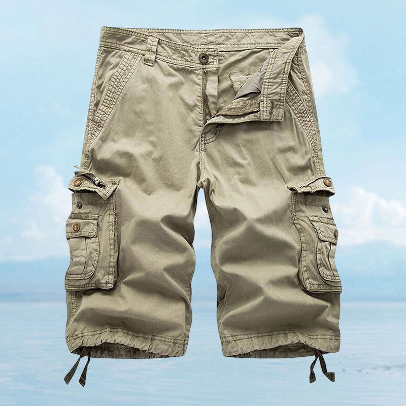 Blaudonau- Stilvolle, strapazierfähige Cargo-Shorts mit 8 Taschen für Herren