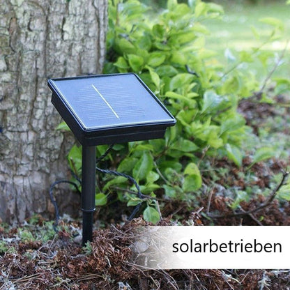 Blaudonau- Solar Rattan LED-Leuchten