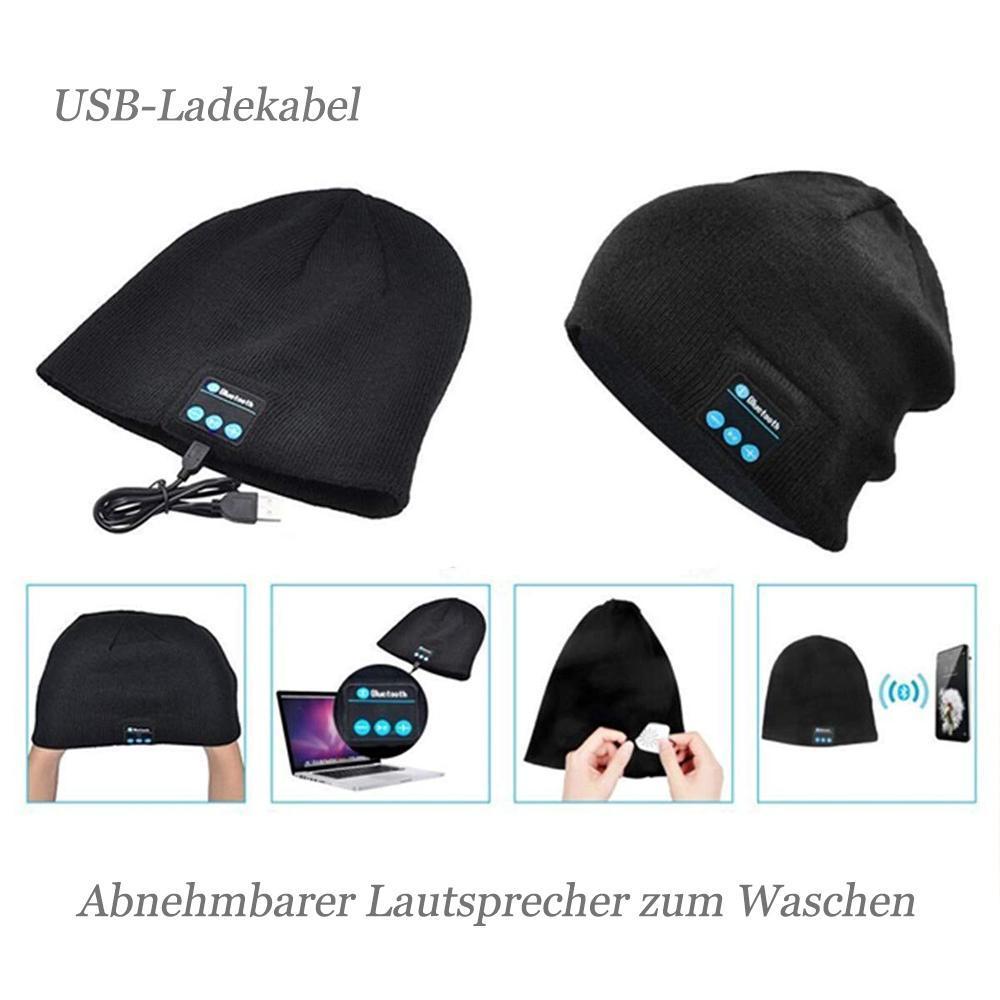 Blaudonau- Warme Strickmütze mit 4.2 Bluetooth