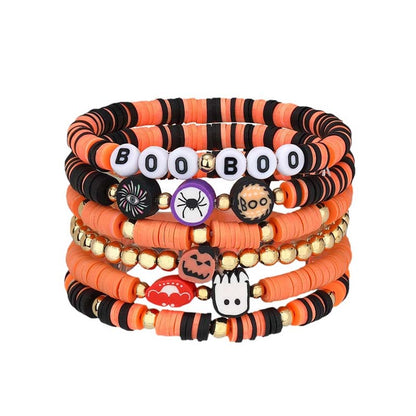 Blaudonau- 7-teiliges New Ambiance Halloween-Armbandset